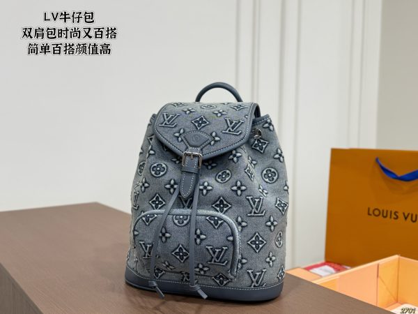 LV Denim Backpack
