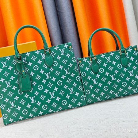 LV Green & White Monogram OnTheGo PM Bag