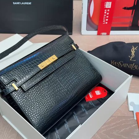 YSL Crocodile-pattern Bag