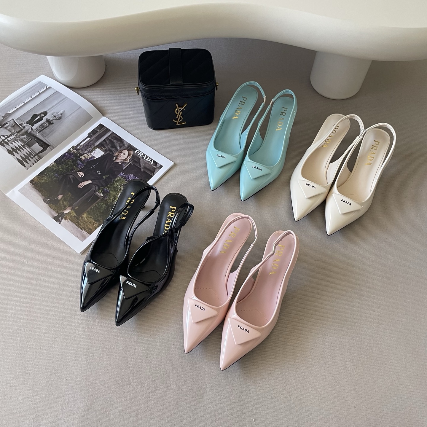 Prada Stiletto Sandals - Image 1