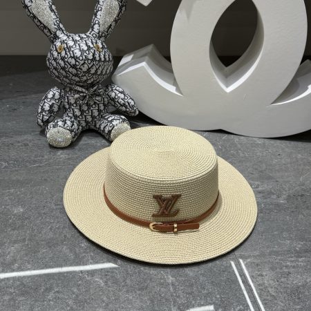 LV Flat-Top Straw Ha - Image 6