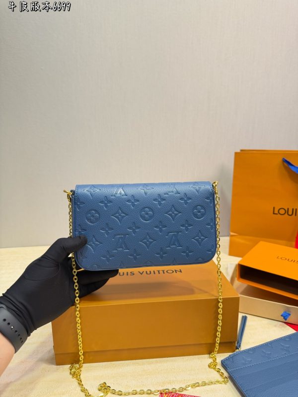 LV Pochette Felicie Monogram Empreinte Bag