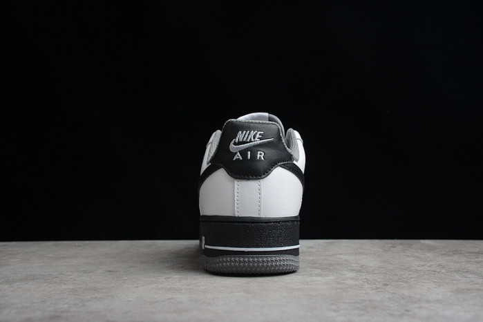 Nike Air Force 1 Low White Dark Grey Black Shoes 553689-609 - Image 4