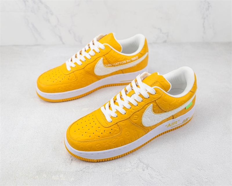 LV x Nike Air Force 1'07 LV8 Low Yellow/white/LV Monogram - Image 5
