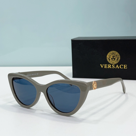 Versace  Mirror leg Logo Cat-eye Sunglasses Top Quality - Image 3