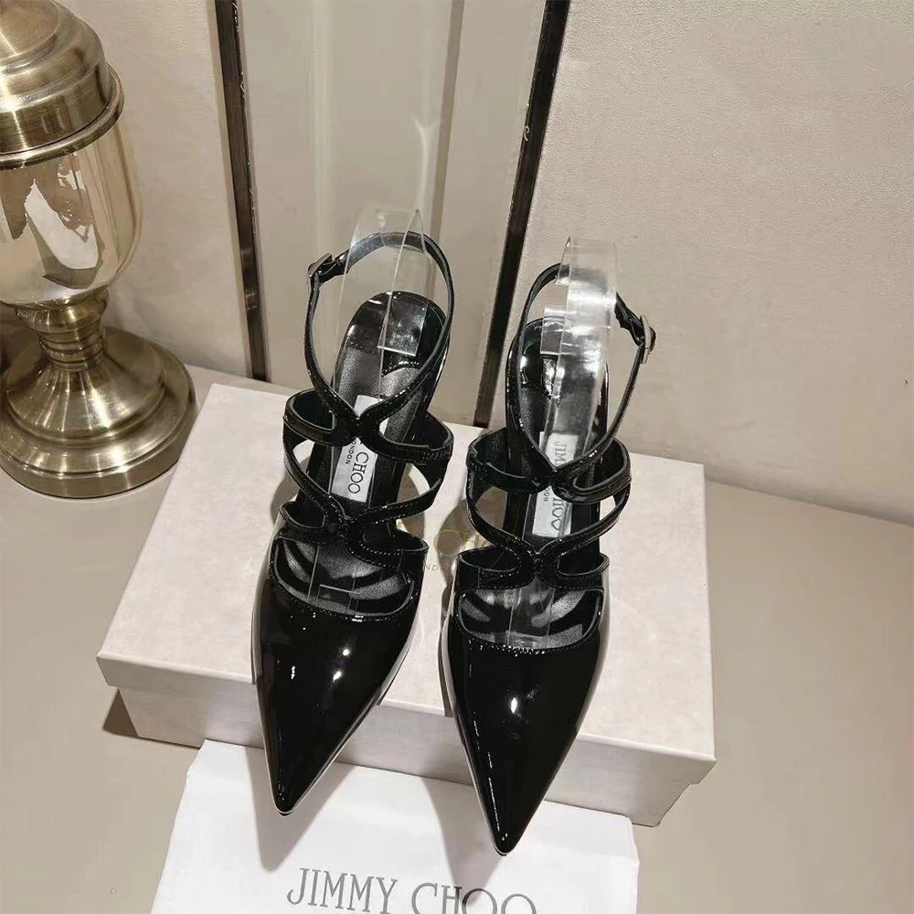 Jimmy Choo Patent Leather Azia  Heels - Image 2
