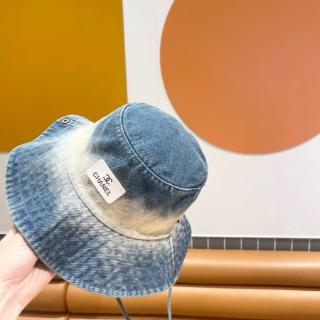 Chanel Tie Dye Old Cowboy Fisherman Hat Sunhat - Image 3