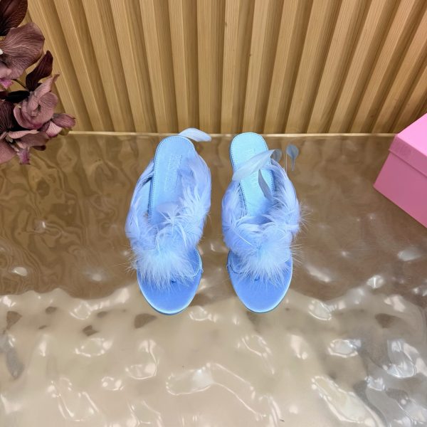 Paris Texas🪶 New Feather-Print Flip-Flops
