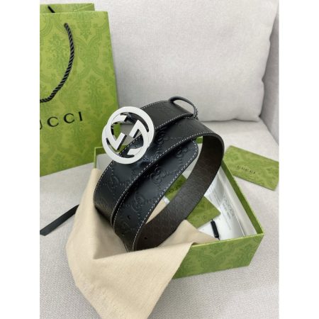 Gucci Cowhide Embossed Pure Steel 35MM - Image 3