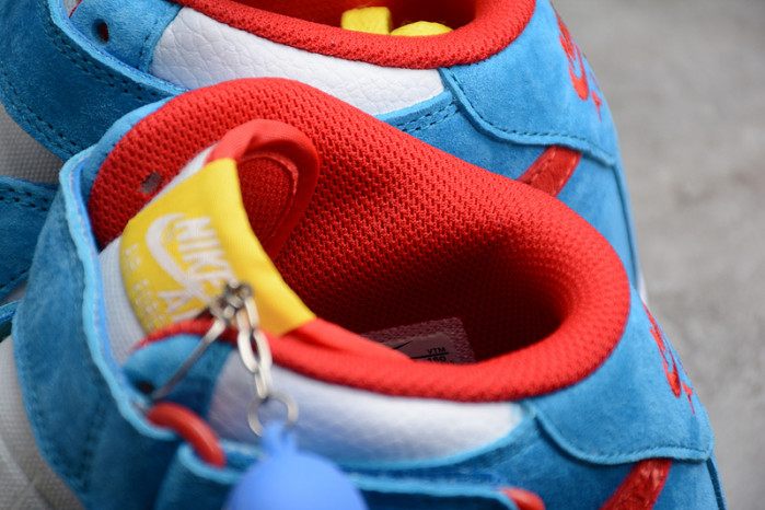 Nike Air Force 1 07 Mid Doraemon White Blue Red Yellow GB1236-160 - Image 11
