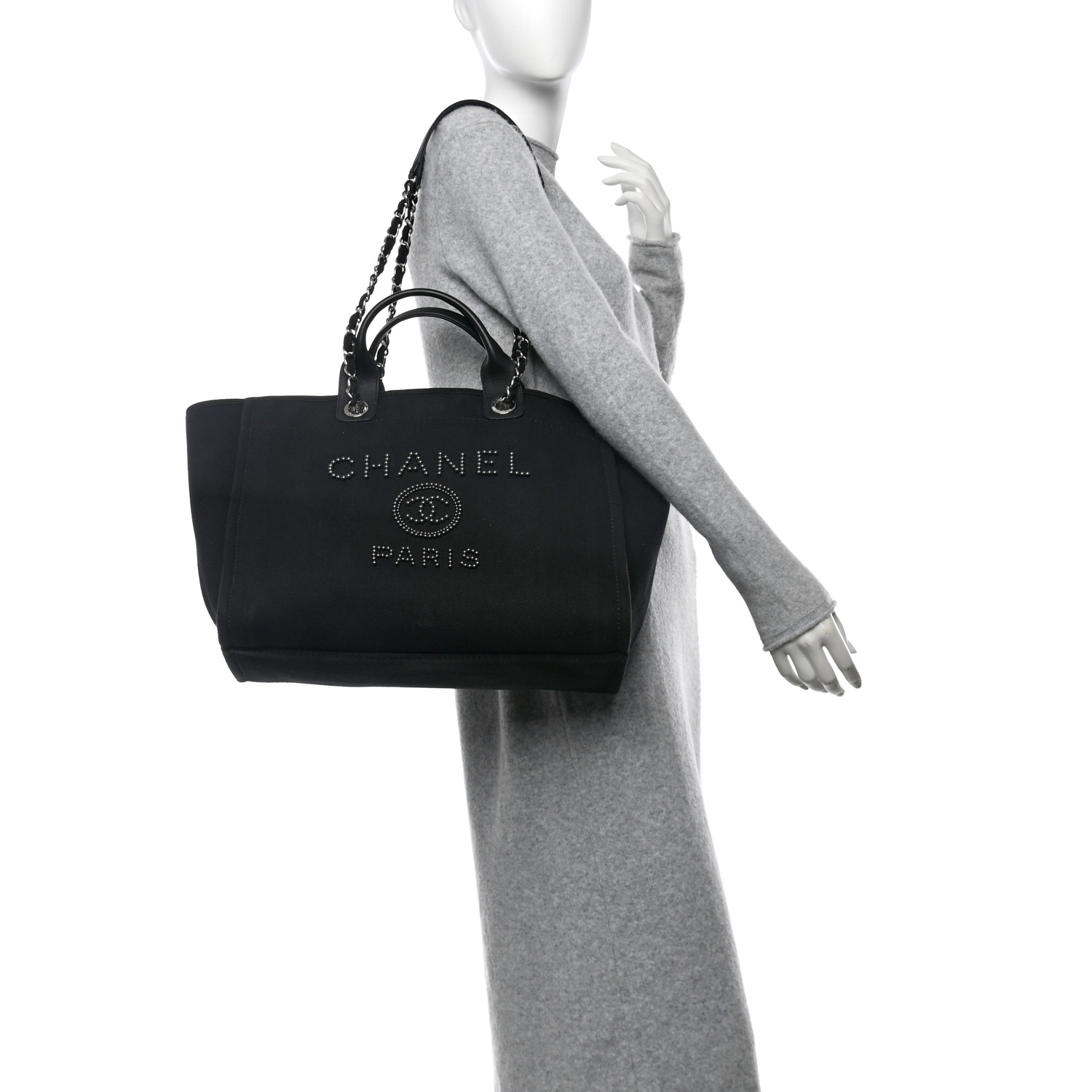 Chanel Pearl Deauville Tote bag - Image 4