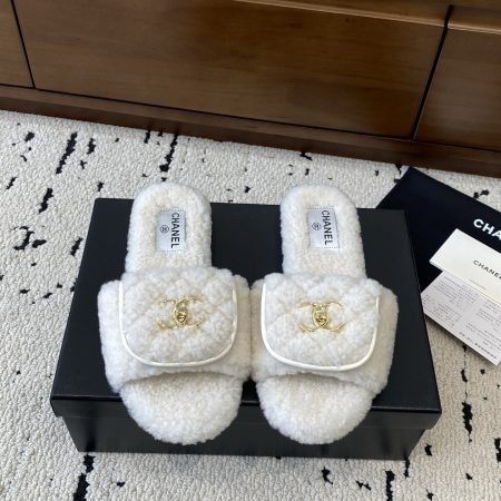 Chanel Fall/Winter Fur-Lined Slippers