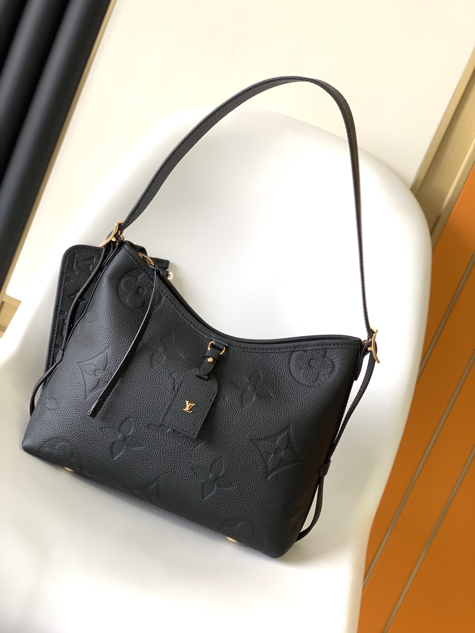 LV CarryAll PM Monogram Empreinte Leather Women Handbag 10A Mirror Version - Image 1