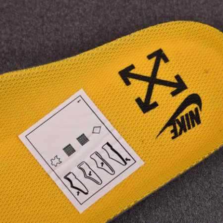 NIKE AIR FORCE 1 LOW OFF-WHITE UNIVERSITY GOLD METALLIC SILVER DD1876-700 - Image 8
