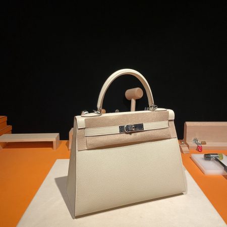 Hermès Kelly Sellier Nata Epsom Gold Hardware Leather Bag - 10A Mirror Version - Image 3