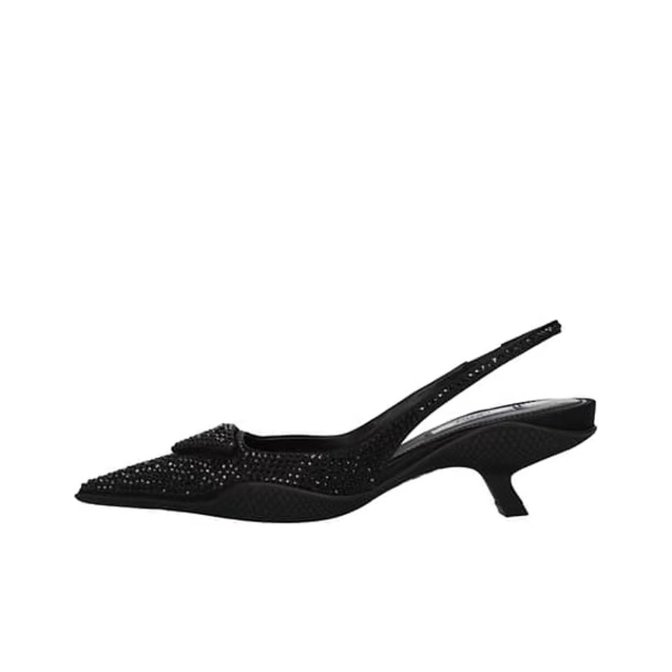 Prada  Fabric Pointy Stilettos 3CM Sandals Slide - Image 2