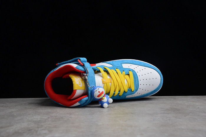 Nike Air Force 1 07 Mid Doraemon White Blue Red Yellow GB1236-160 - Image 14