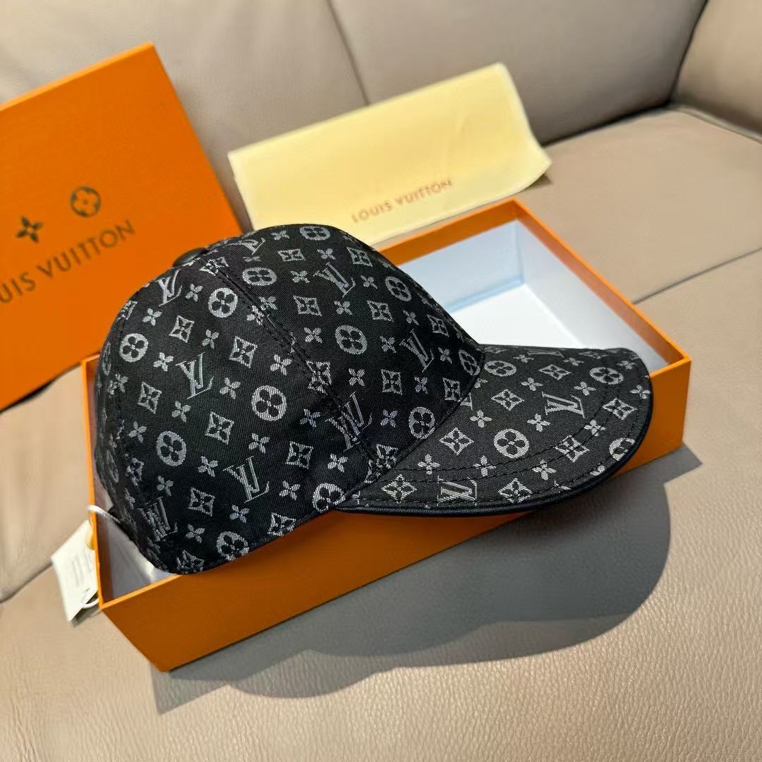 LV Monogram Black Hat - Image 4