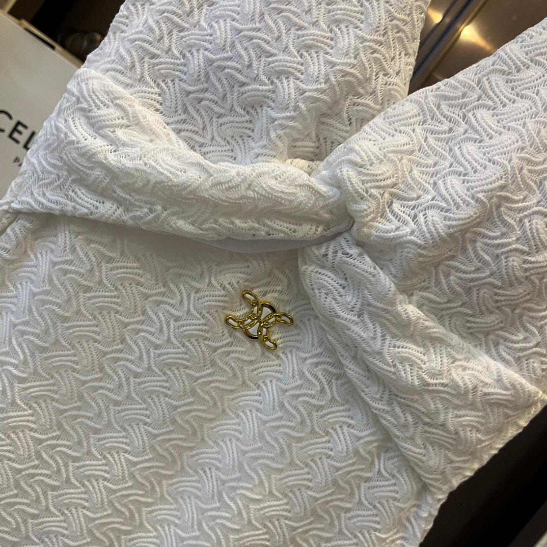 Celine Pure White Swimsuit Swimwear - Image 2