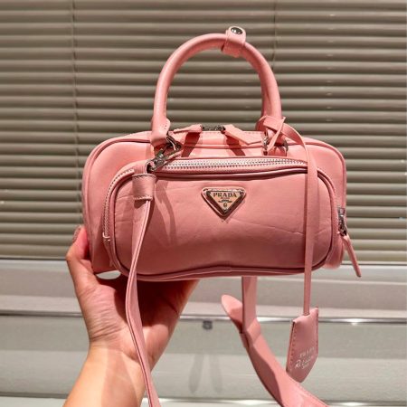 Prada Retro Leather Multi Pocket Handbag - Image 4