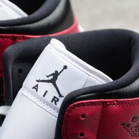 Air Jordan 1 Mid black noble red BQ6472-016 - Image 3