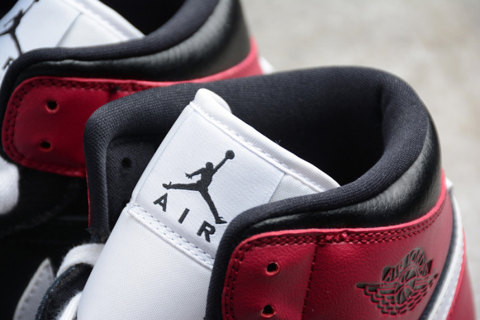 Air Jordan 1 Mid black noble red BQ6472-016 - Image 3