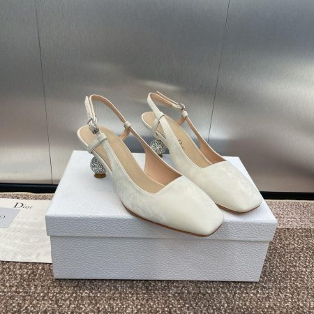 Dior Diamond Slide Heels - Image 3