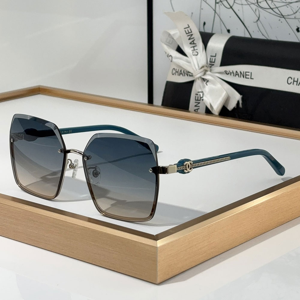 Chanel  Fashion half Frame Sunglasses Top quality - Image 4