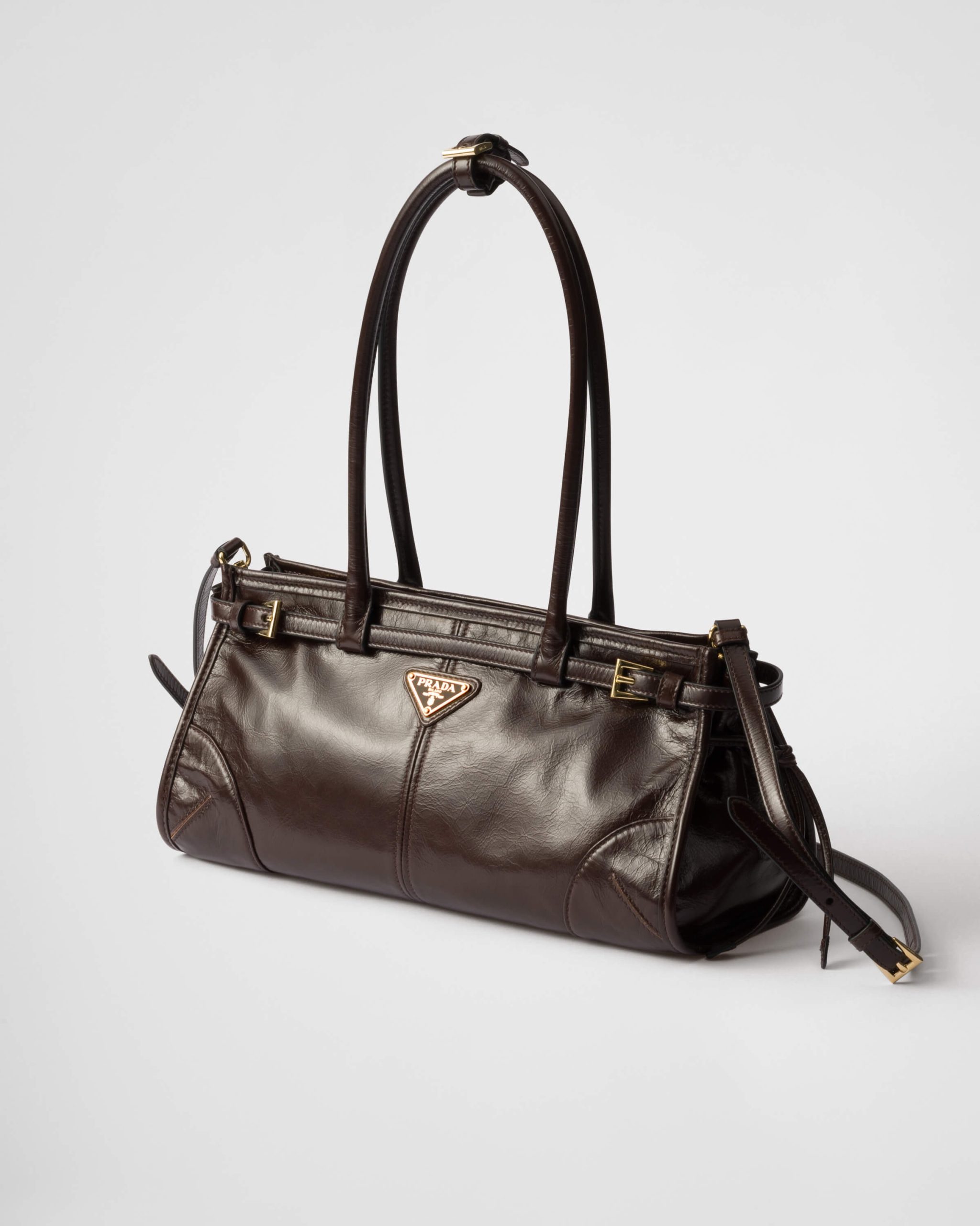 Prada Tote Bag Brown Soft-Lux Handbag Top Quality - Image 4