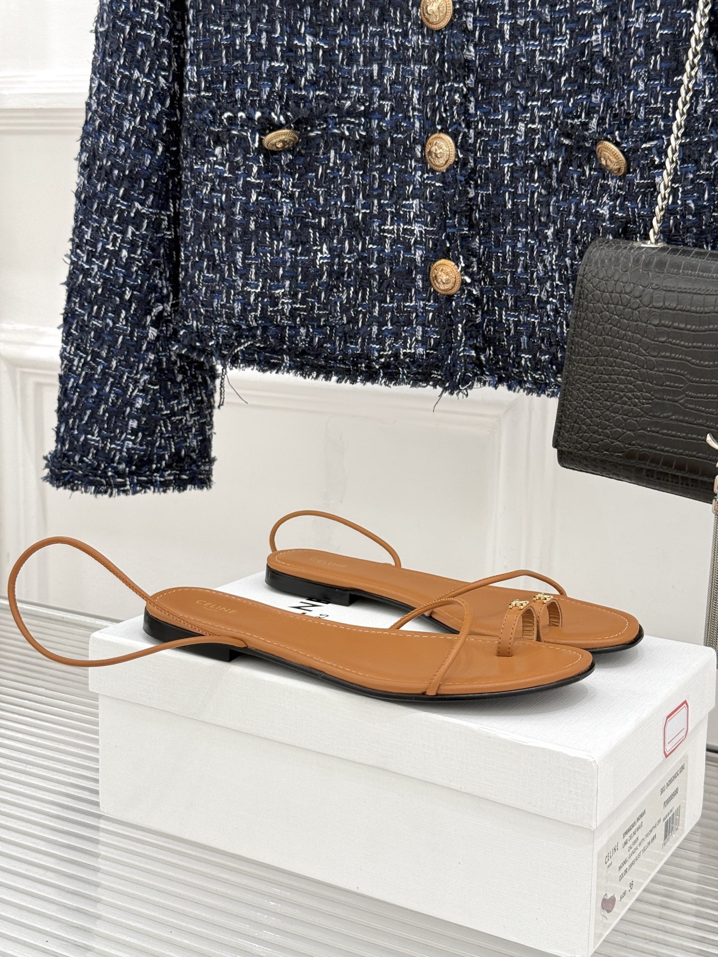 Celine Open-Toe Flat Sandals - Image 2