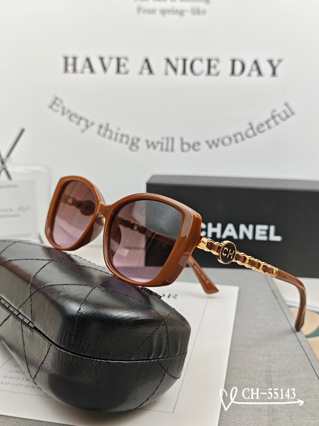 Chanel Polyester Resin High Definition Sunglasses - Image 2