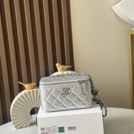 Chanel Quilted Vanity Makeup Box