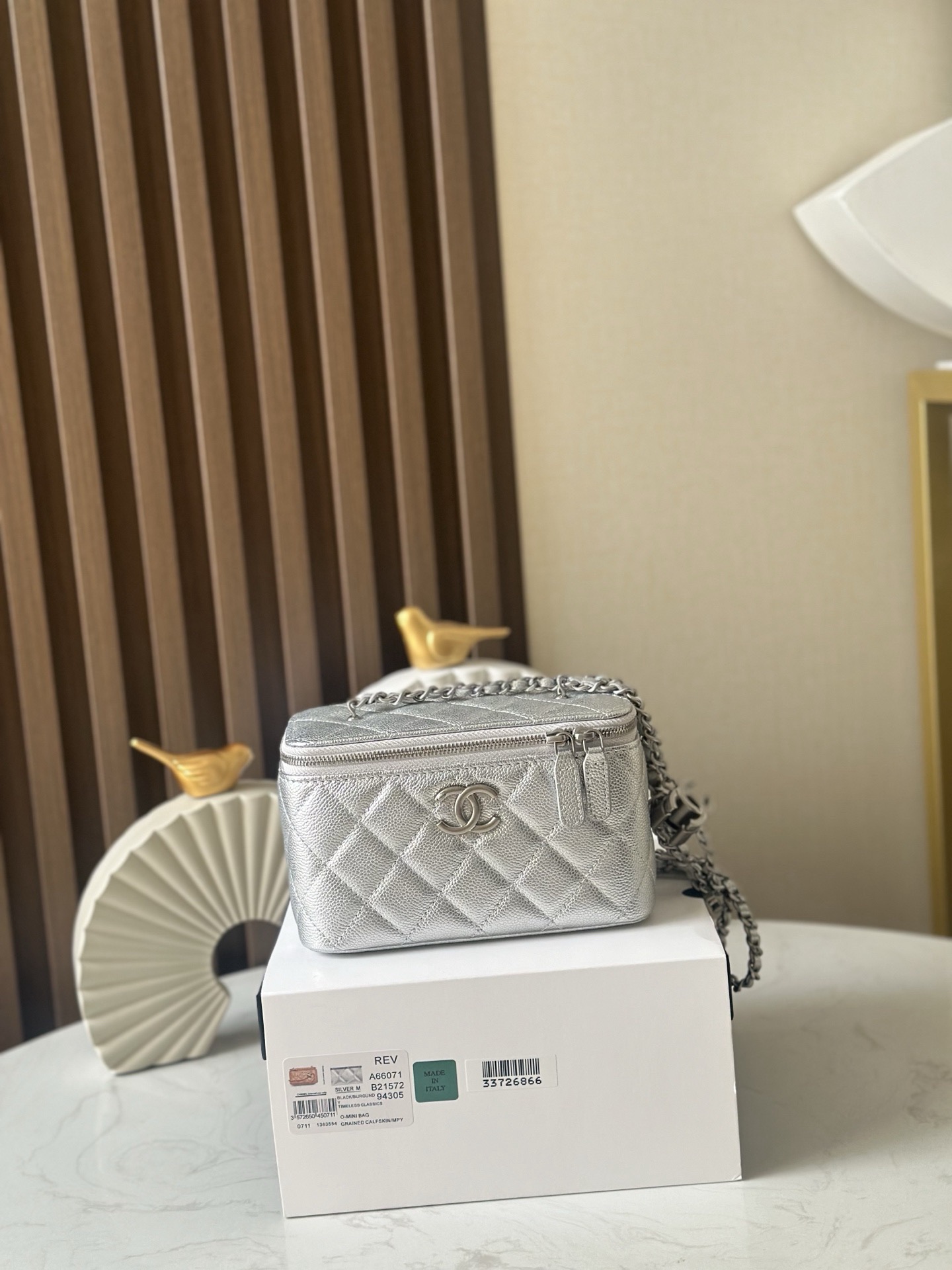 Chanel Quilted Vanity Makeup Box - Image 1