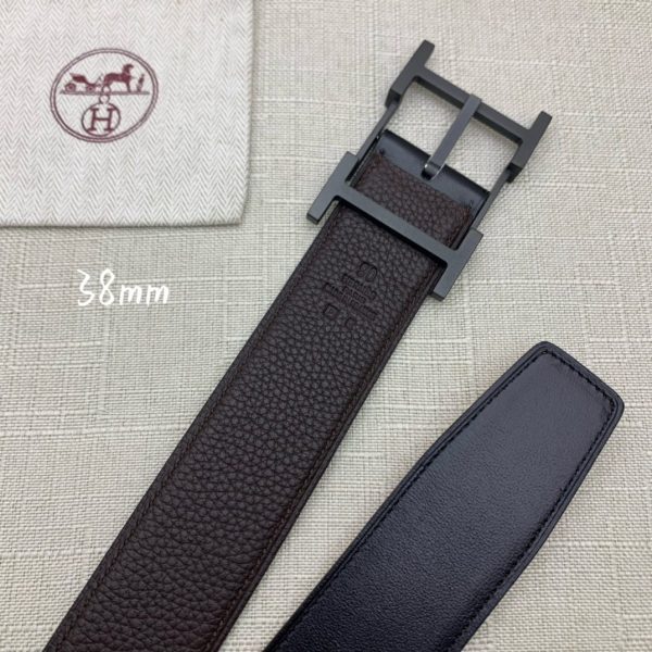 Hermes H Belt Buckle & Reversible Black For Women, Women Belt 380MM