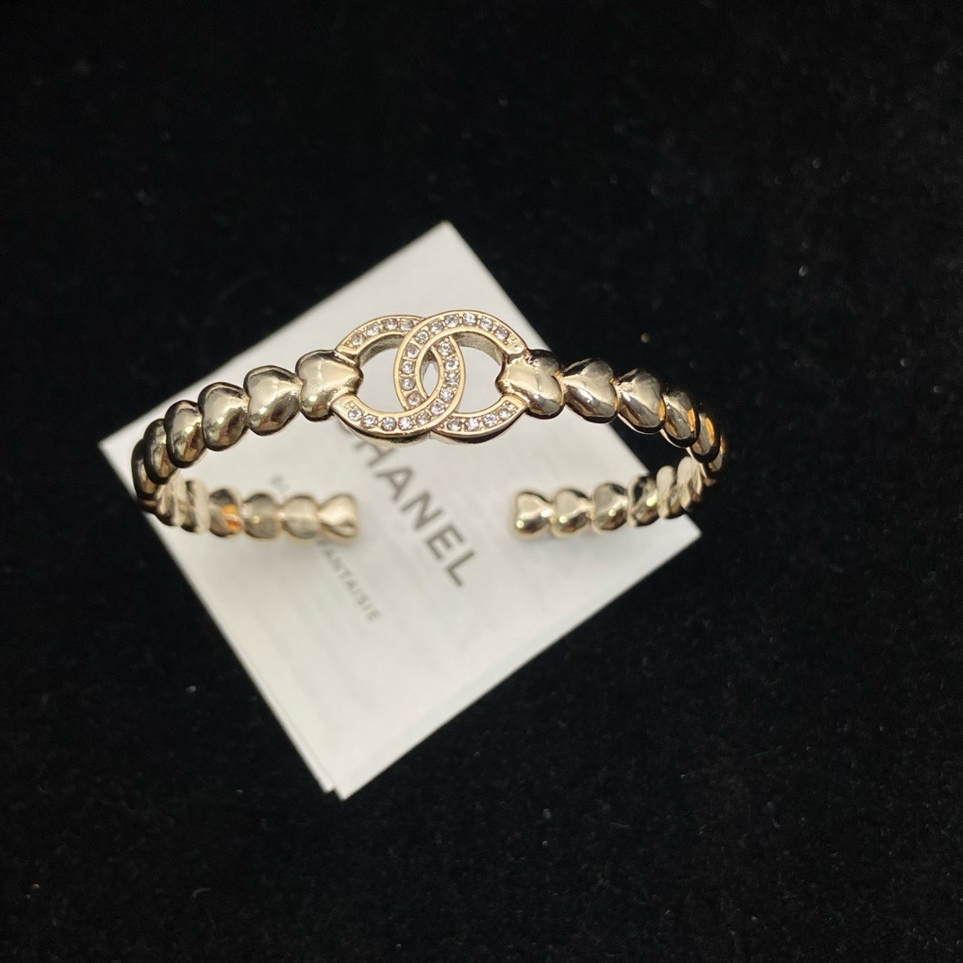 Chanel Heart Double C Bracelet - Image 1
