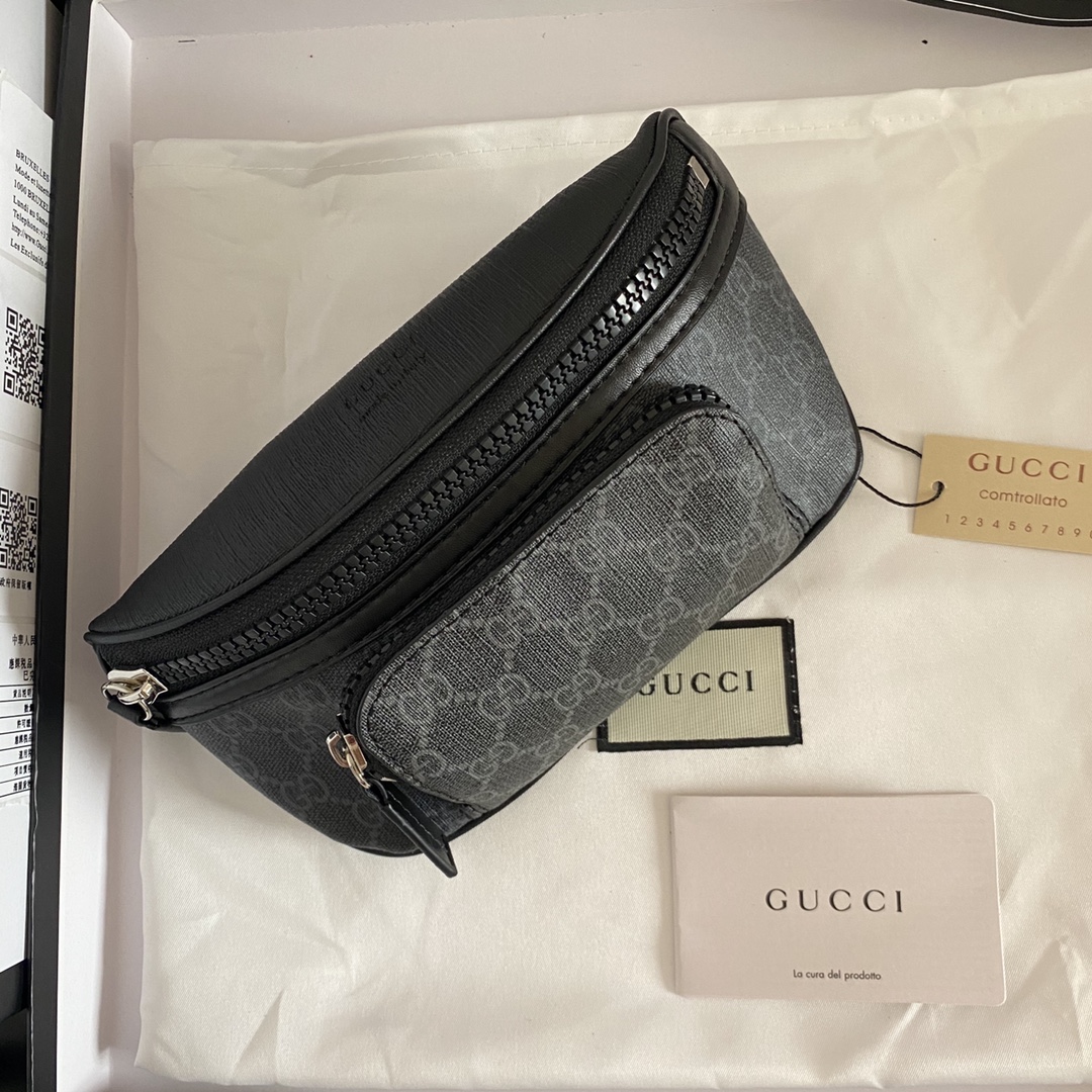 Gucci Canvas Crossbody Waist Bag - Image 4