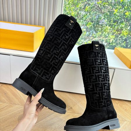 Fendi Filo Tall Suede Boots