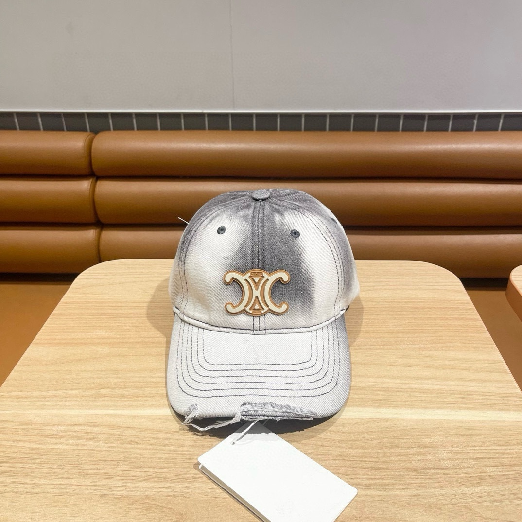 Ceiline Vintage Ripped Baseball Cap Sunhat - Image 1