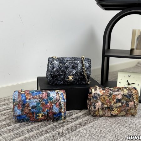 Chanel Sequined CF Chain Bag - Image 1