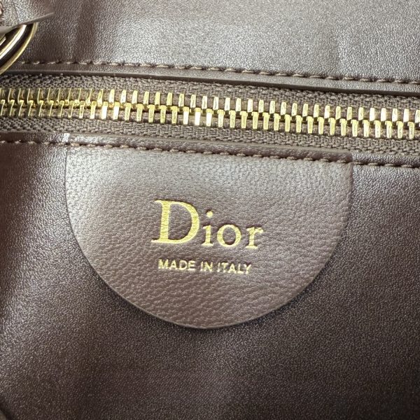 Dior Medium Diorly Bag Chocolate Suede