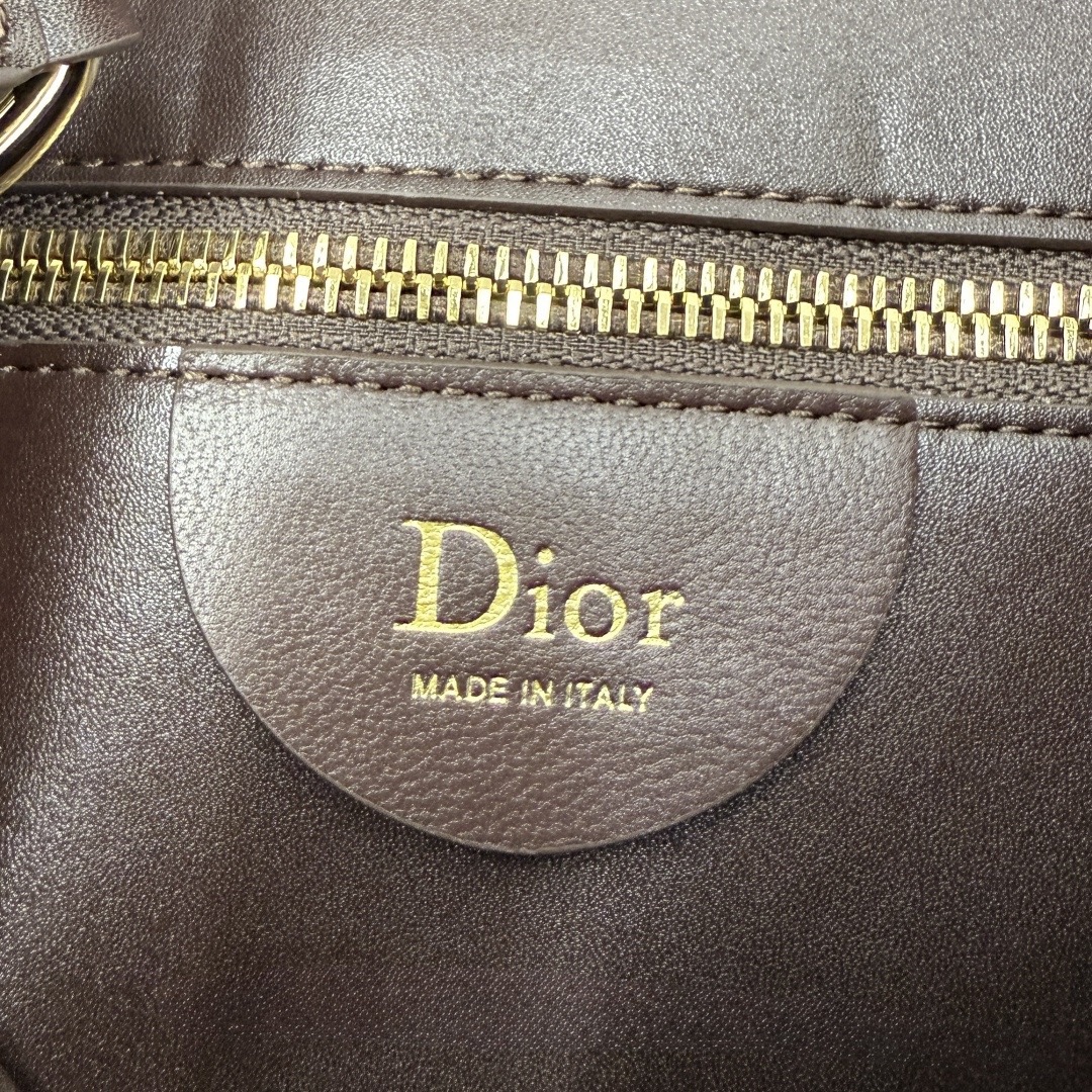 Dior Medium Diorly Bag Chocolate Suede - Image 9