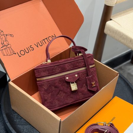 LV  Suede Vanity Bag