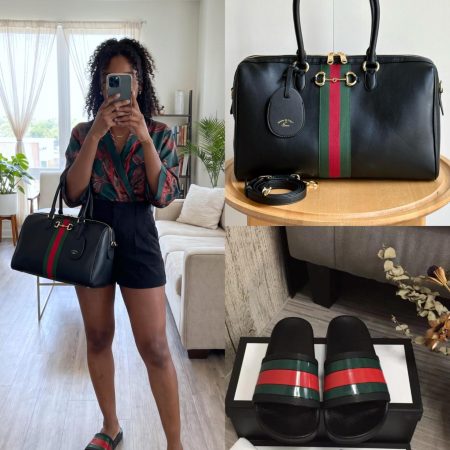 Gucci Shoes & Bag Set