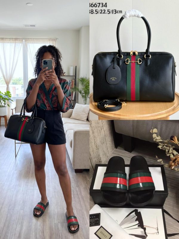 Gucci Shoes & Bag Set