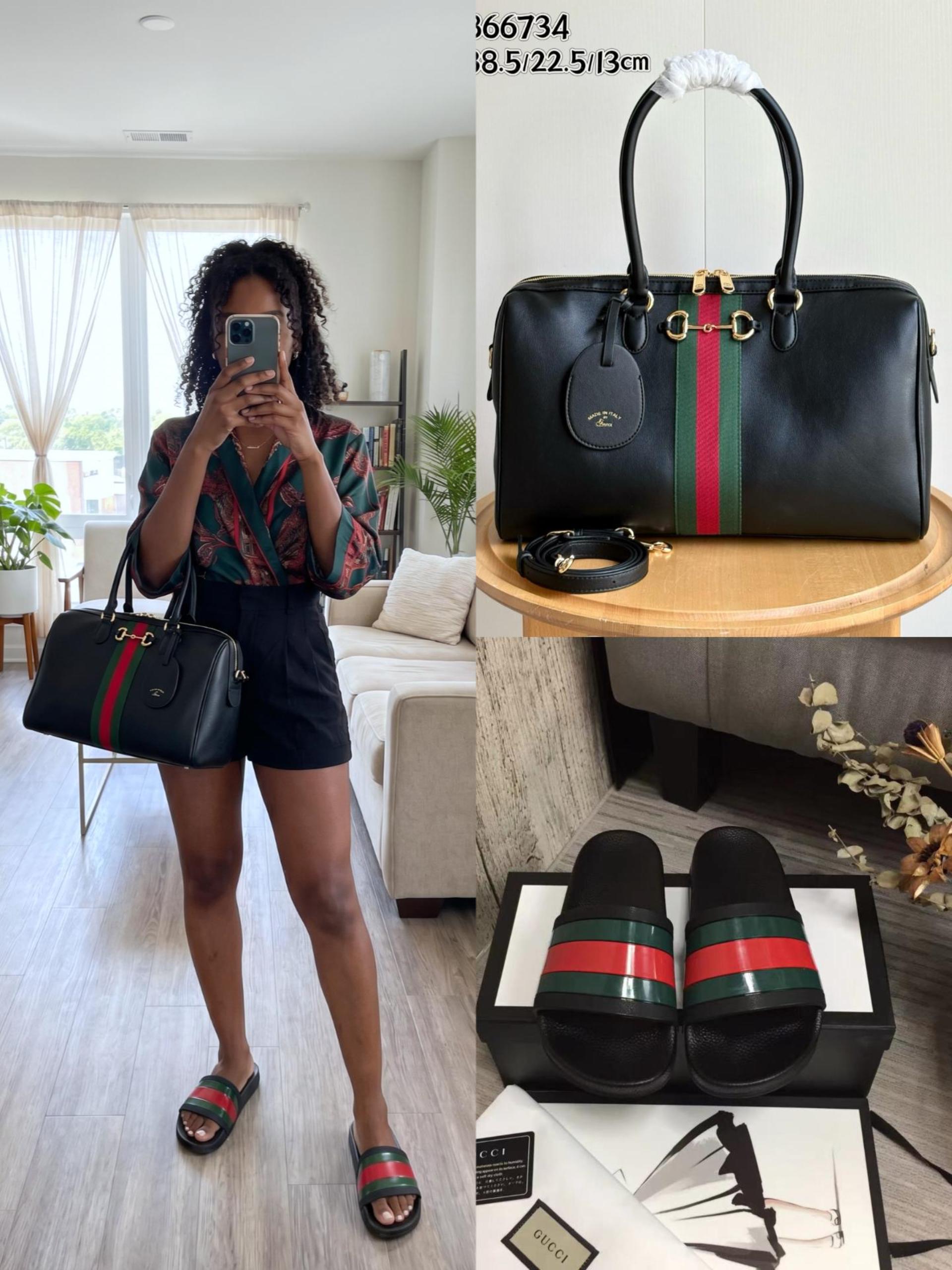 Gucci Shoes & Bag Set - Image 1
