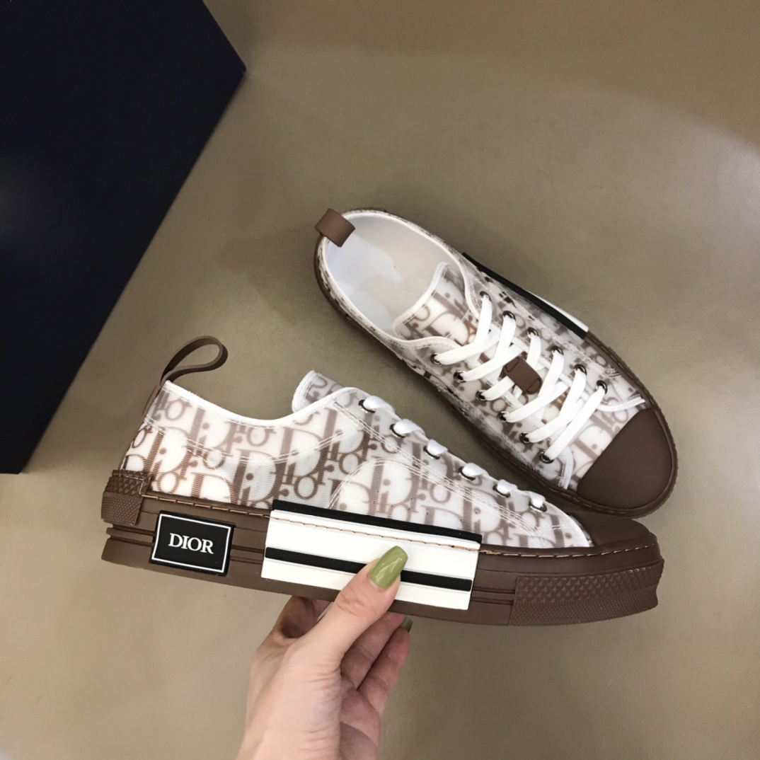 Dior B23 Casual Luxury Low-Top Canvas Shoes - Image 4
