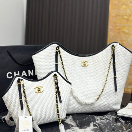 Chanel Woven Tote Bag - Image 4