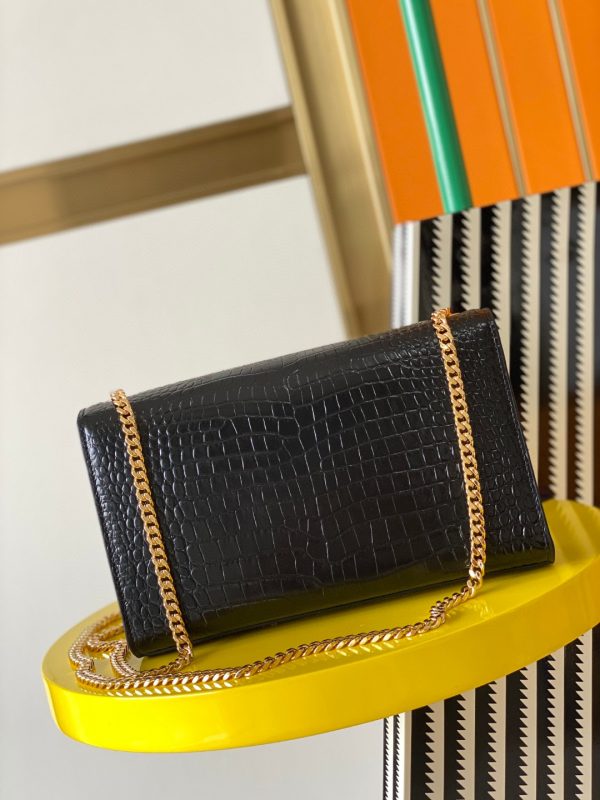 YSL Kate 24cm Crocodile Pattern Bag - Top Quality