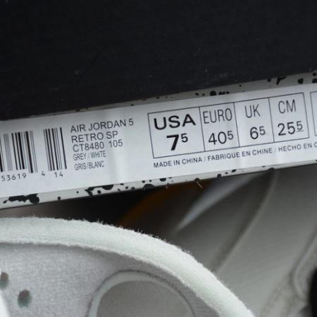 Off-White Air Jordan 5 white green purple CT8480-105 - Image 9