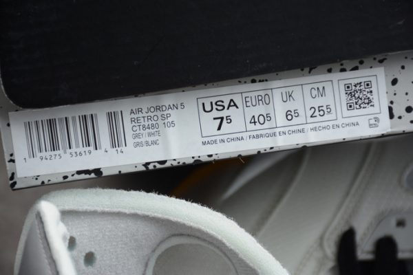 Off-White Air Jordan 5 white green purple CT8480-105